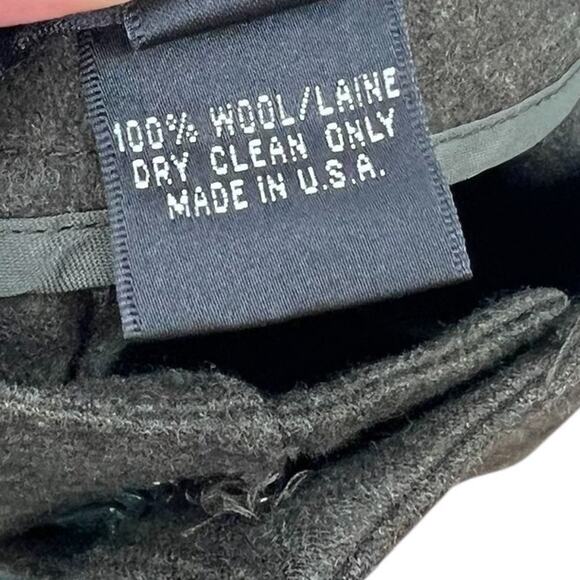 Ralph Lauren Black Label‎ Vintage Trouser Pants Wool Olive Green Size 4 - Picture 10 of 11